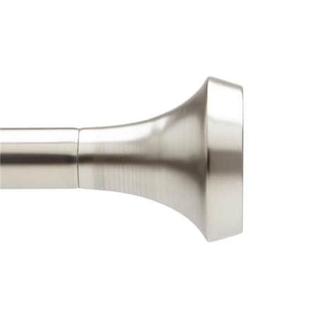 Umbra Umbra 246623-411 1 in. Ella Drapery Rod Extends 36-72 in. - Nickel & Steel 246623-411
